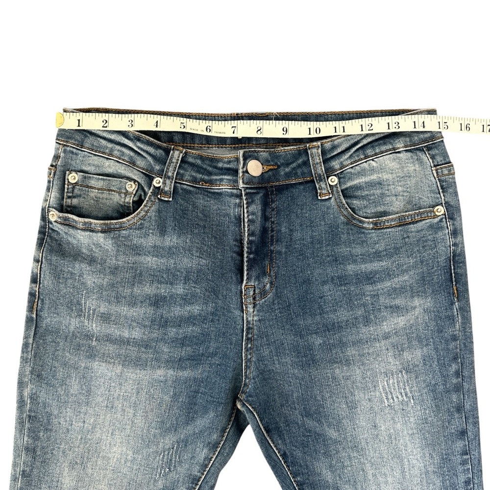 Luxe Moda Fringe Frayed Distressed Women Blue Denim Jeans
Size 10 - Picture 6 of 10